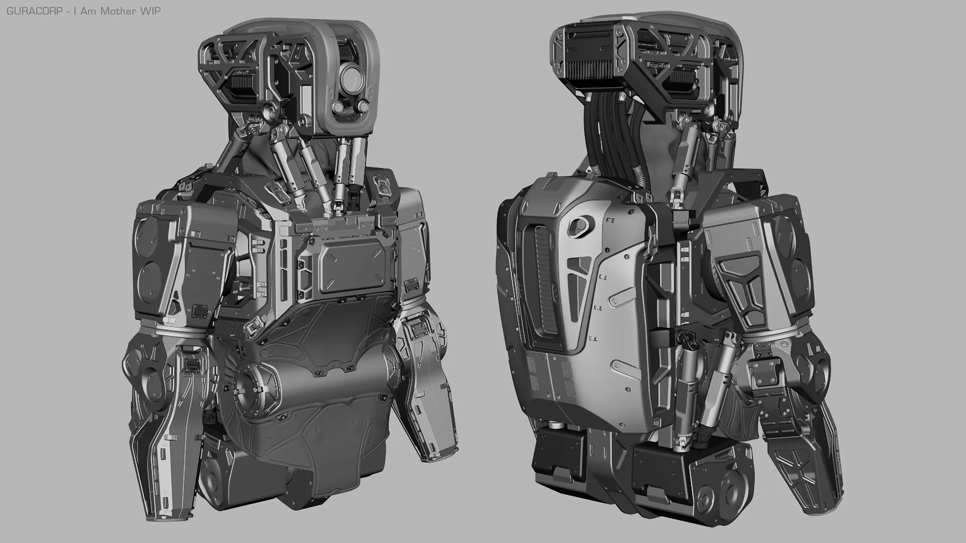 I Am Mother — close-up CAD detail showing panel mechanics